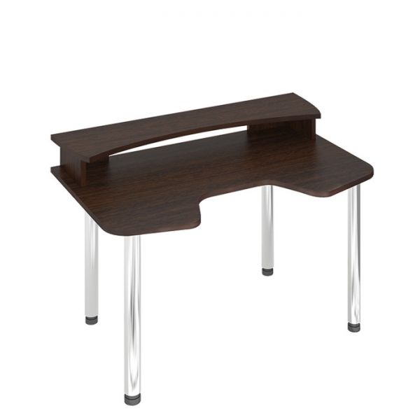 Стол СКЛ-Игр140МО с надстройкой, 1400 ? 900 ? 950 мм, цвет белый жемчуг