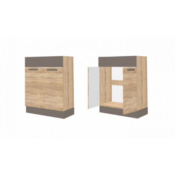 Кухня «Николь» со столешницей, размер 1.2 м, материал ЛДСП, цвет сонома / латте