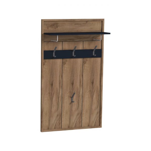 Вешалка Nature 76, 782 ? 245 ? 1329 мм, цвет дуб табачный craft / чёрный