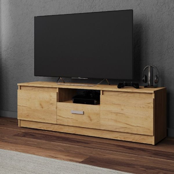 Тумба под ТВ Дели-1, 1400х420х440, Крафт золотой/Крафт золотой