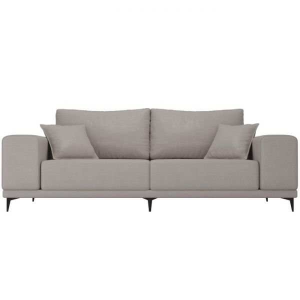 Прямой диван «Льюес», без механизма, рогожка, цвет бежевый