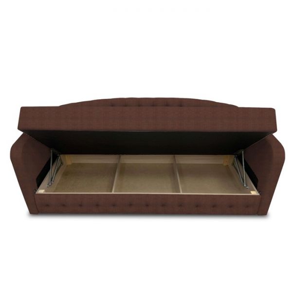 Диван-кровать с каретной стяжкой «Гарвард 2», велюр, цвет shaggy wine