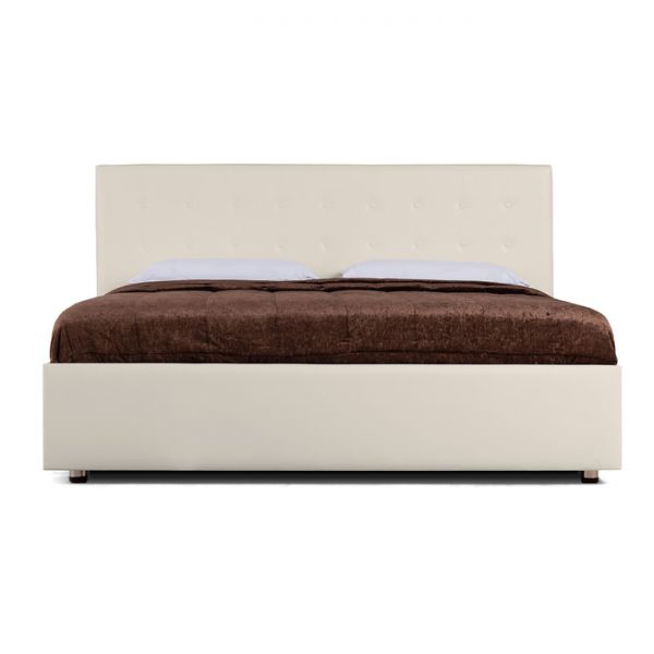 Кровать «Космопорт» без ПМ, 140х200 см, встроенное основание, цвет бежевый