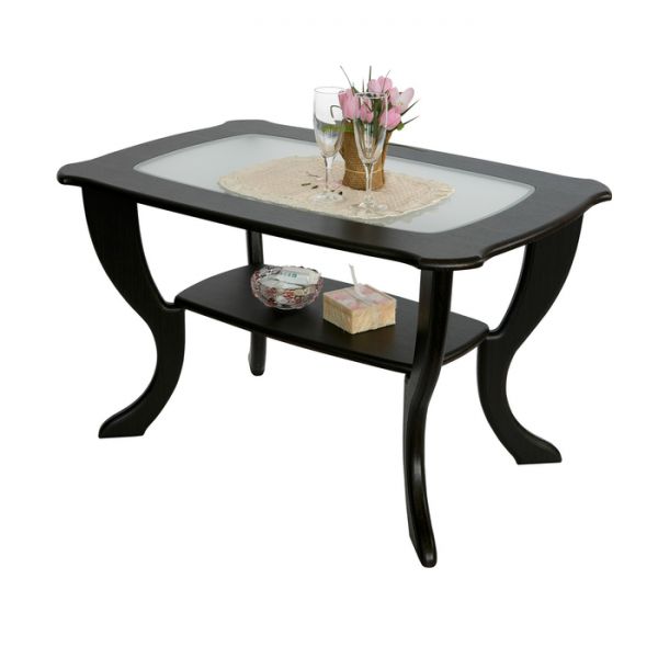 Стол журнальный «Маэстро», со стеклом сжс-01, 900 ? 600 ? 560 мм, цвет дуб белёный