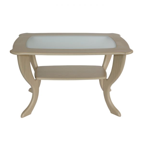 Стол журнальный «Маэстро», со стеклом сжс-01, 900 ? 600 ? 560 мм, цвет дуб белёный