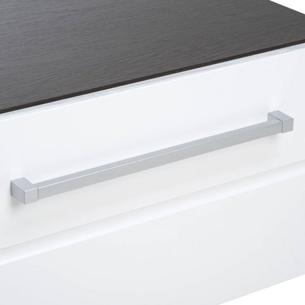 Тумба для ТВ Милан с полкой 1802х430х340 венге/белый глянец