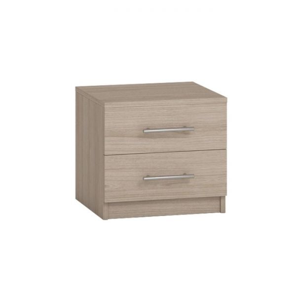 Тумба прикроватная «Роксана», 456 ? 414 ? 416 мм, 2 ящика, цвет ясень шимо светлый