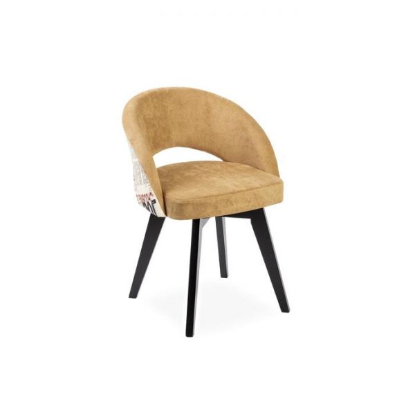 Стул Мирелла Шарли 04 карамель/ Стандарт массив Черное дерево