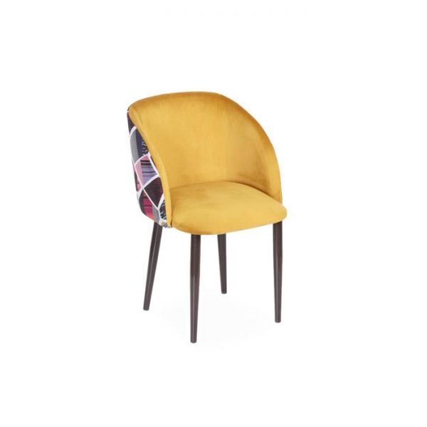 Стул Милли Велюр 14 Золото/ Стандарт металл Коричневый