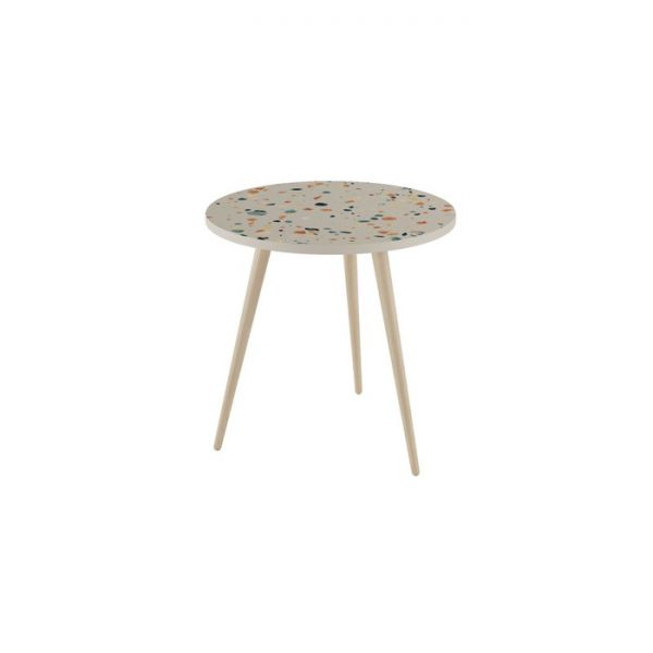 Стол журнальный «Палладио», 450 ? 450 ? 450 мм, цвет терраццо белый