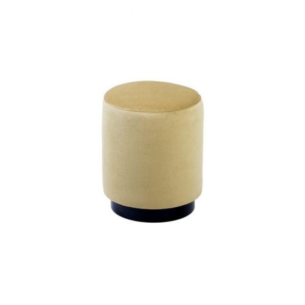 Пуф САНТАЛ  390х390х460 велюр латте/черная опора