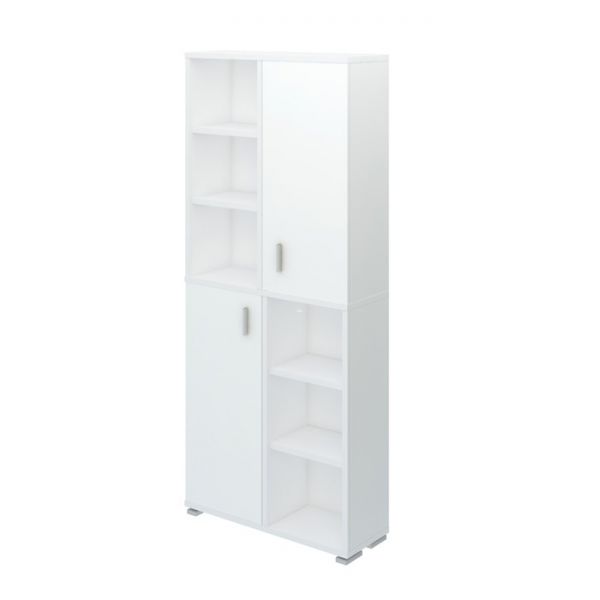 Стеллаж, 890 ? 300 ? 2130 мм, цвет белый жемчуг