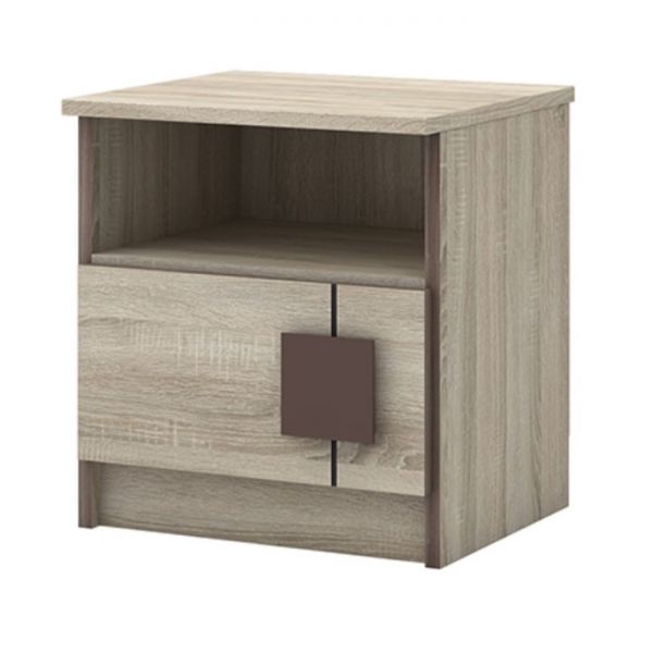 Тумба «Диско», 410 ? 366 ? 440 мм, цвет дуб сонома / шоколад