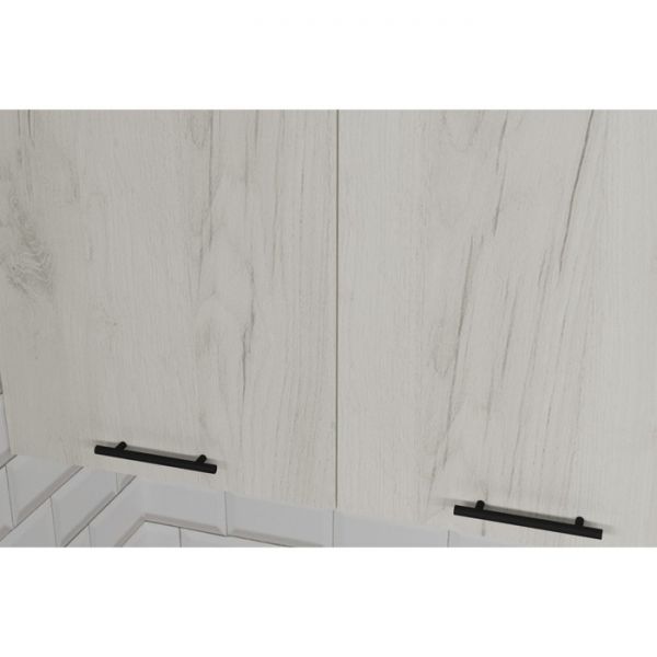 Кухонный угловой гарнитур Сиена прайм 2000х1100 Белый/Сосна/Дуб грей, бетон темный