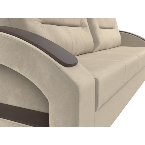 Прямой диван «Канзас», ткань корфу, цвет коричневый