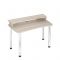 Стол СКЛ-Софт140МО с надстройкой, 1400 ? 750 ? 950 мм, цвет белый жемчуг