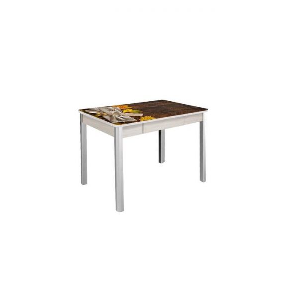 Стол нераздвижной «Триумф», 1000 ? 700 ? 750 мм, ящик, хром, цвет белёный дуб / 324467192