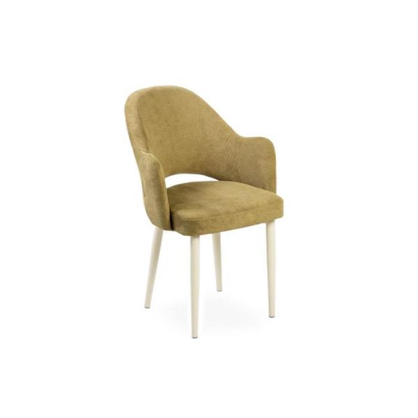 Стул "КЛЕО" ШАРЛИ 10 (рогожка, хаки) каркас СТАНДАРТ Бежевый