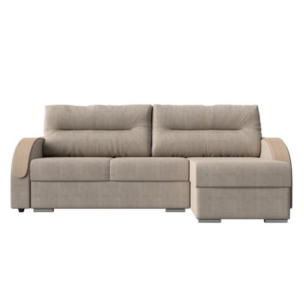 Угловой диван «Дарси», механизм еврокнижка, рогожка, цвет корфу 02