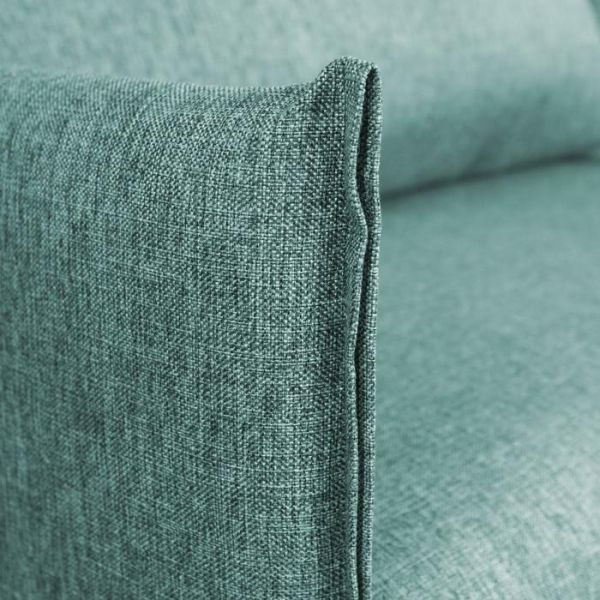 Диван "Матис" с подлокотниками, ткань рогожка AZURE