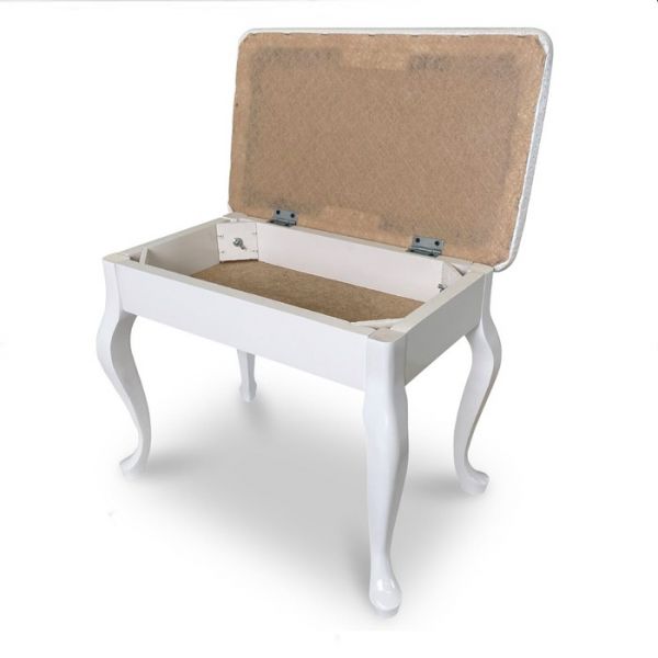 Банкетка «Классик», 530 ? 320 ? 430 мм, цвет белый