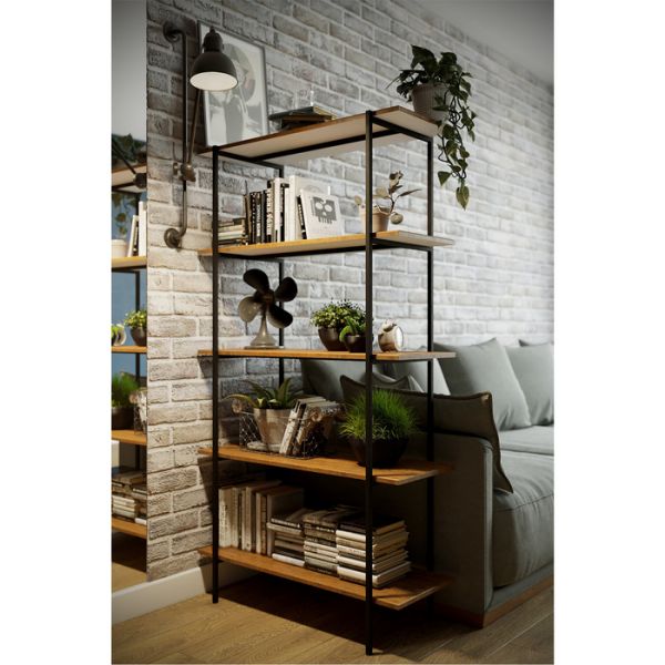 Стеллаж «Атлантик 1645», 900 ? 363 ? 1645 мм, цвет дуб американский