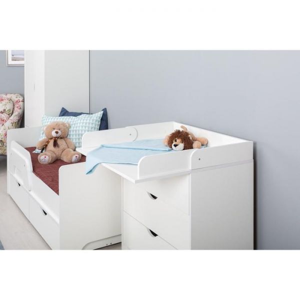 Комод пеленальный Уна 13.304, 840х435(763)х896, Белый