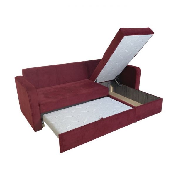 Угловой диван «Фаворит», механизм дельфин, цвет бинго бежевый