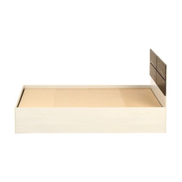 Кровать Теана 1600х2000 с настилом  ясень анкор светлый/МДФ мрамор дарк