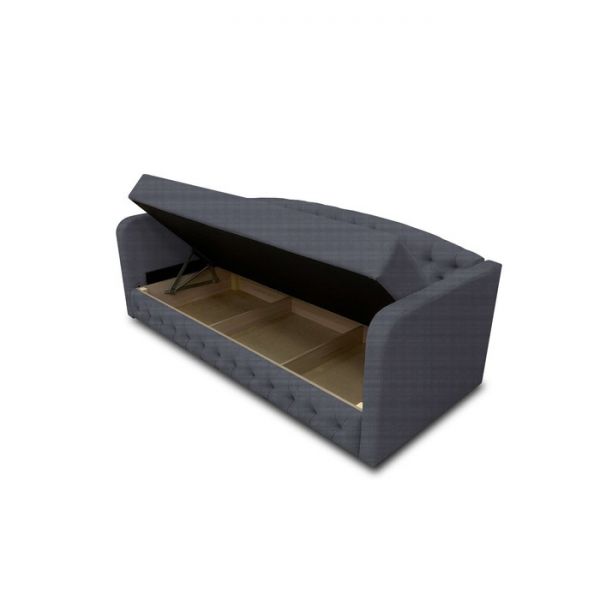 Диван-кровать с каретной стяжкой «Гарвард 2», велюр, цвет shaggy wine