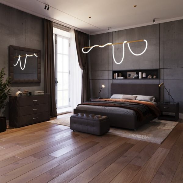 Кровать «Атриум New» с ПМ, 1400 ? 2000 мм, ЭКО деревянный каркас, 1 ящик, цвет шоколад