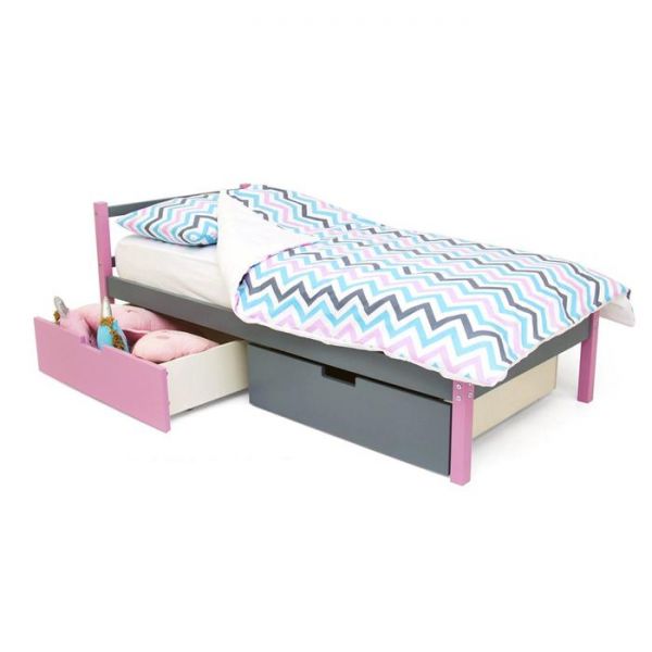 Детская кровать "Svogen classic лаванда-графит"