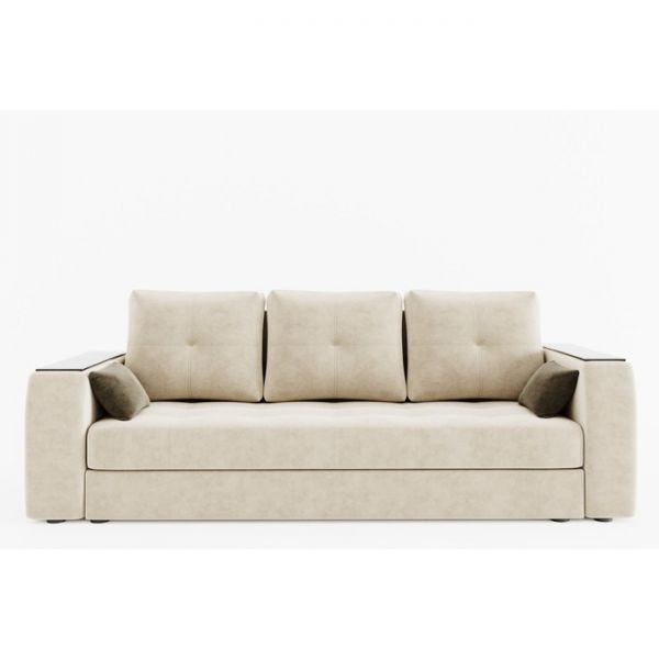 Прямой диван «Сенатор», механизм пантограф, велюр, цвет селфи 01 / селфи 03