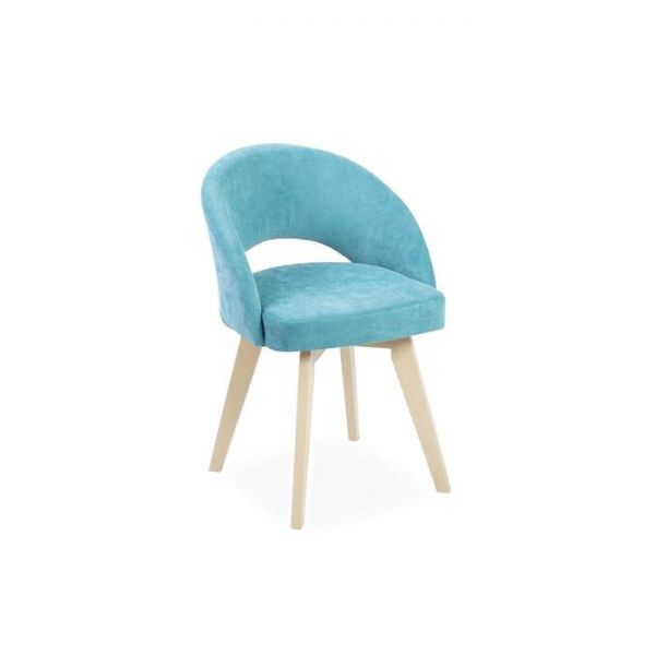 Стул Мирелла Инфинити 08 Бирюзовый/ Стандарт массив Молочный дуб