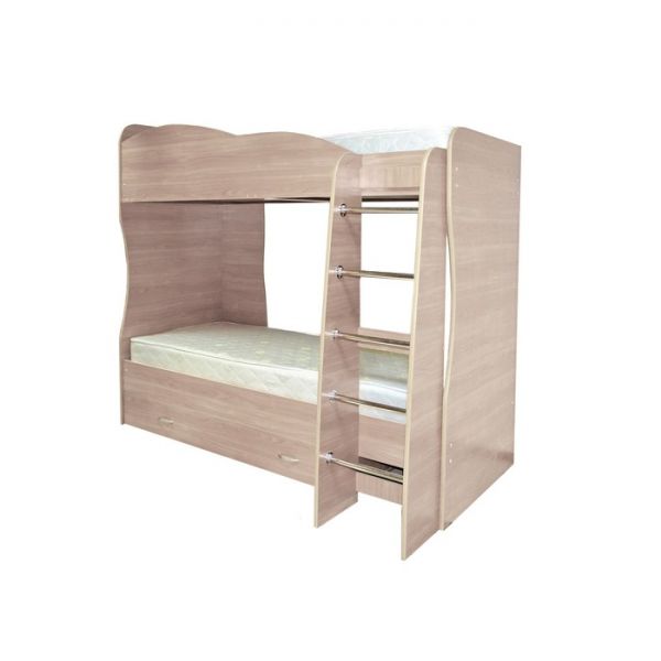 Кровать детская двухъярусная «Юниор-2», 2042 ? 1160 ? 1800 мм, цвет орех гварнери