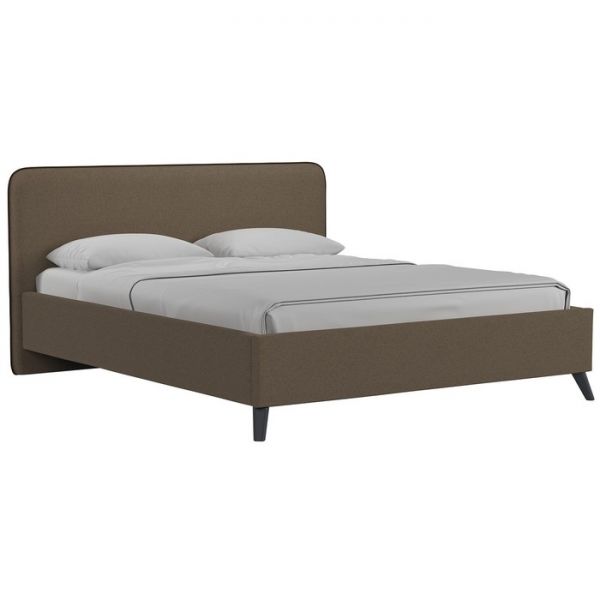 Кровать Миа, 1600х2000, ортопедическое осн+ПМ, Купер 29/ Ореховый коричневый