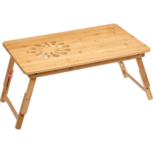 Столик-трансформер для ноутбука, планшета и завтрака в постели, 550 ? 350 ? 370 мм, бамбук