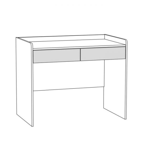 Стол письменный Гудвин 12.34, 1016х600х832, Бензин/Гикори рокфорд/Мята