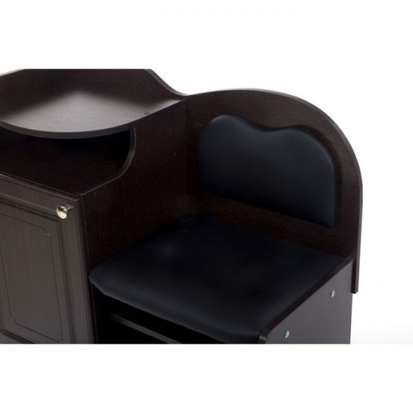 Банкетка №1, 900х430х920, Венге/Черный(118)