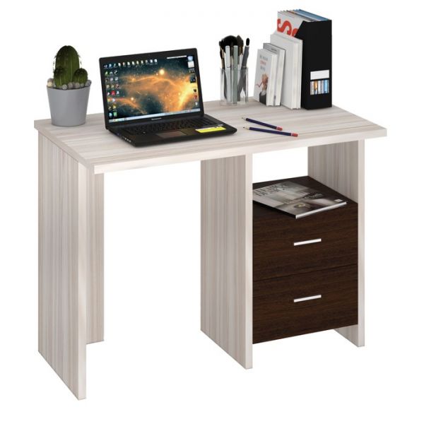 Стол, 1000 ? 600 ? 770 мм, цвет карамель/венге