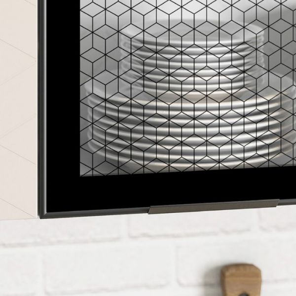 Кухонный гарнитур Стоун 2000х600 белый/грей софттач/палисандр