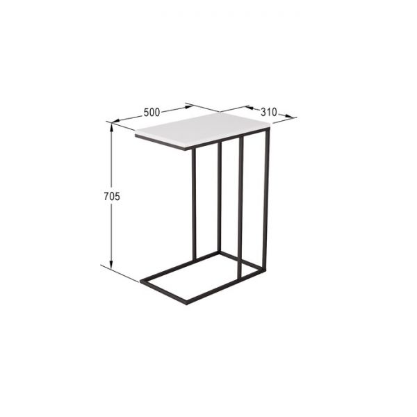 Стол придиванный «Агами», 500 ? 310 ? 705 мм, МДФ, цвет дуб американский
