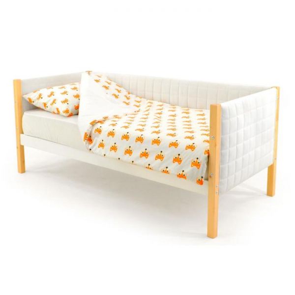 Детская кровать-тахта мягкая Svogen дерево-белый