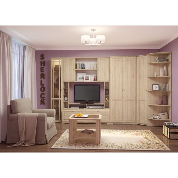 Шкаф для одежды Sherlock 11, 798 ? 400 ? 2107 мм, цвет орех шоколадный