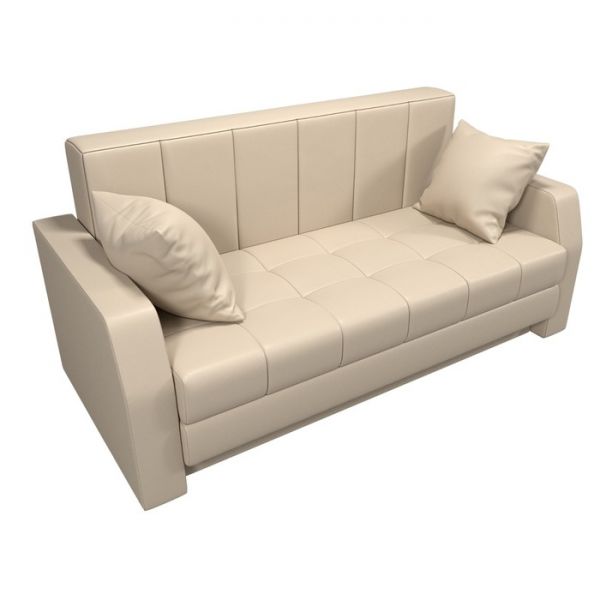 Диван прямой «Малютка», механизм выкатной, экокожа, цвет бежевый
