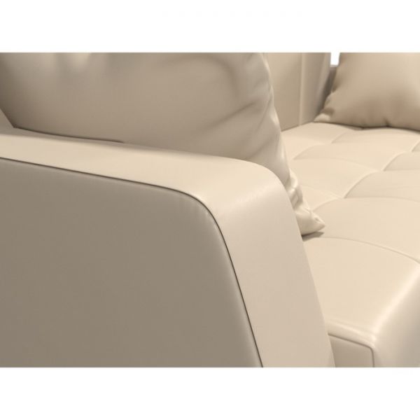 Диван прямой «Малютка», механизм выкатной, экокожа, цвет бежевый