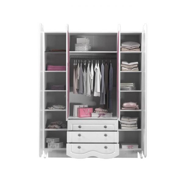 Шкаф 4-х створчатый «Розалия №24», 1600 ? 544 ? 2134 мм, цвет лиственница белая