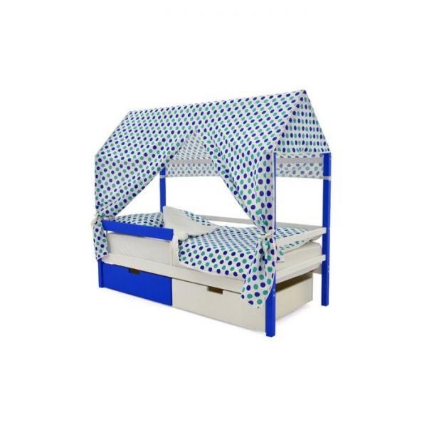 Детская кровать-домик Бельмарко Svogen сине-белый