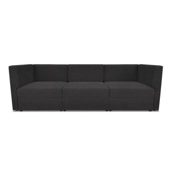 Диван модульный прямой «Бергамо», три секции, велюр, цвет dream yellow