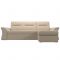 Угловой диван «Клайд», механизм дельфин, экокожа, цвет бежевый